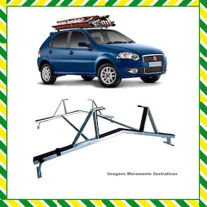 Rack Teto Suporte Porta Escadas Universal Todos Os Carros