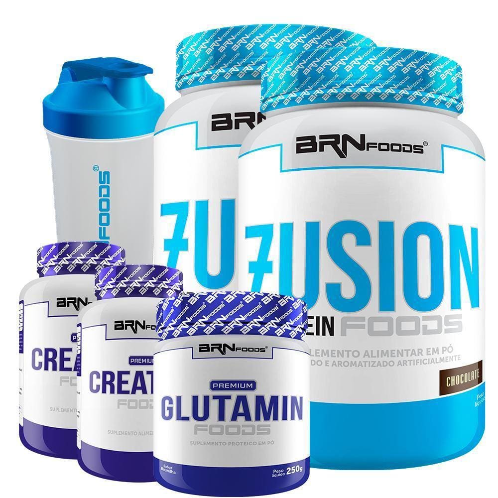 Kit - 2 Whey Protein Fusion 900G+ 2 Creatina 100G