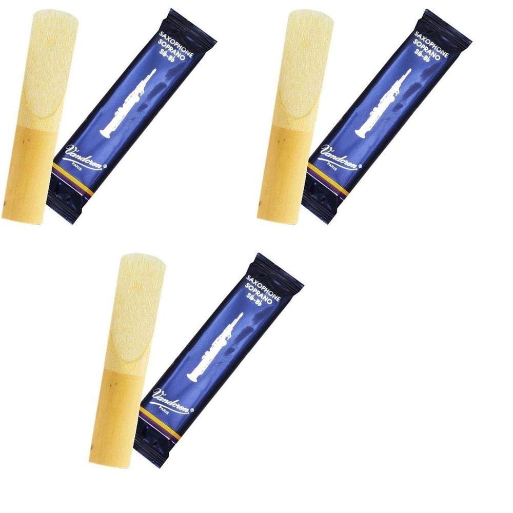 Kit 3 Palhetas Sax Soprano Vandoren 2