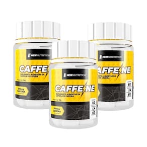 Cafeína 200Mg 60 Capsulas New Nutrition Kit 06 Meses