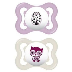 Chupeta Supreme - 0-6 Meses Rosa - Embalagem Dupla - Mam