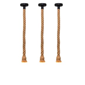 3 Cordas Pendente Sisal Retro Rústico Vintage 1,80M Nó Laço