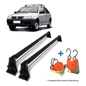Rack De Teto Bagageiro + 2 Cintas Gol 2 Portas Bola G2 G3 G4