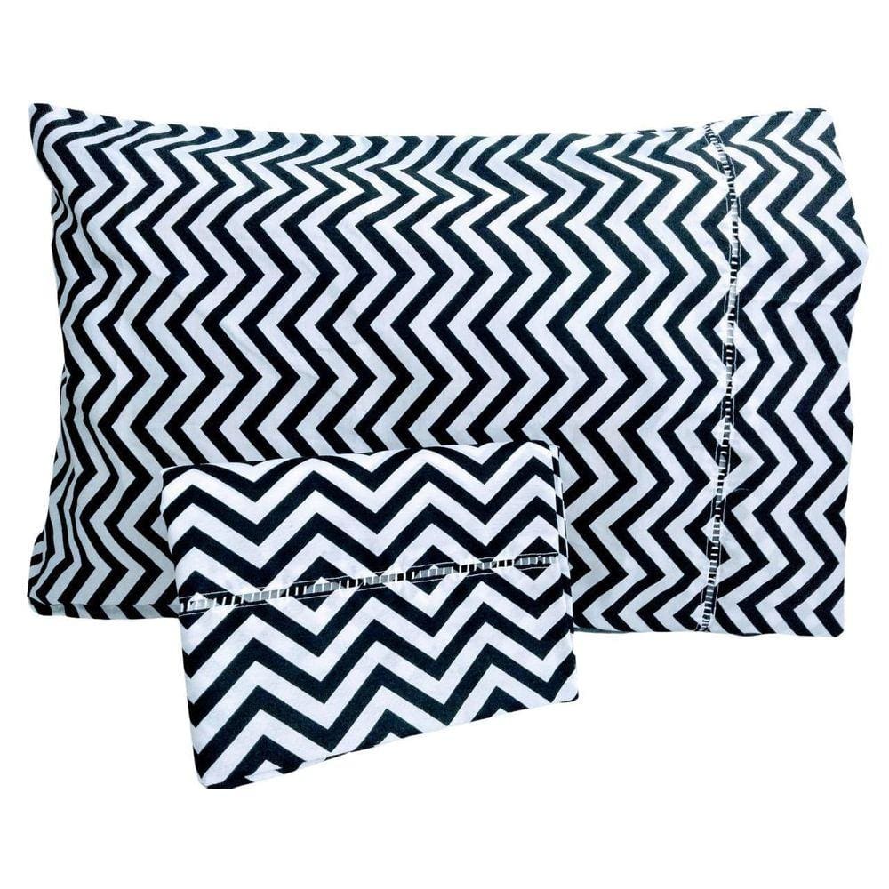 Conjunto De Fronhas 100% Algodão 150 Fios 2 Peças Chevron