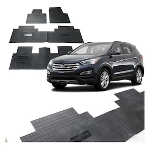 Jogo Tapete Interno Reforçado Hyundai Santa Fé 2013 A 2019