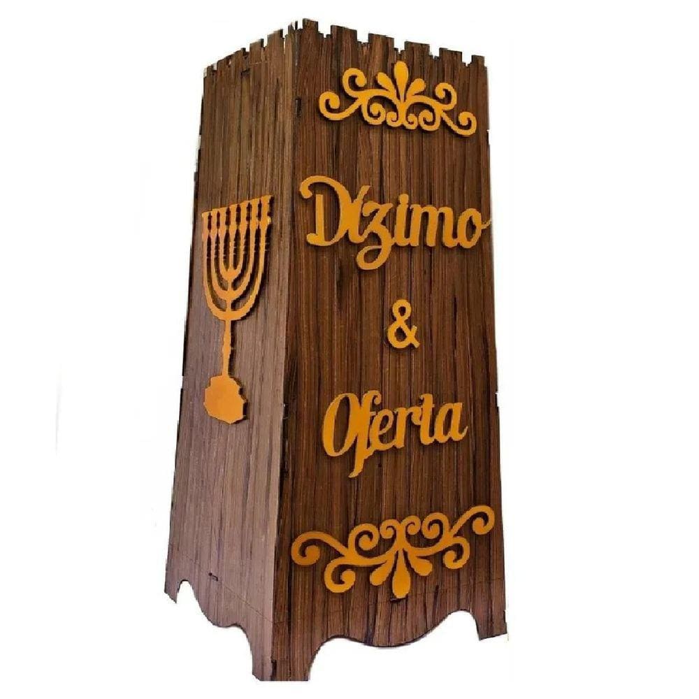 Gazofilácio Dízimos E Ofertas Igreja Grande Marrom