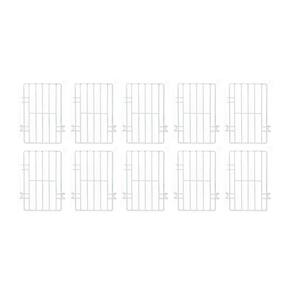 10 Separadores Organizadores Cestos Nextgen Branco Metalfrio