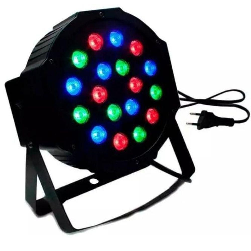 Canhao 18 Led Painel Luminaria Refletor Iluminacao Luz Festa