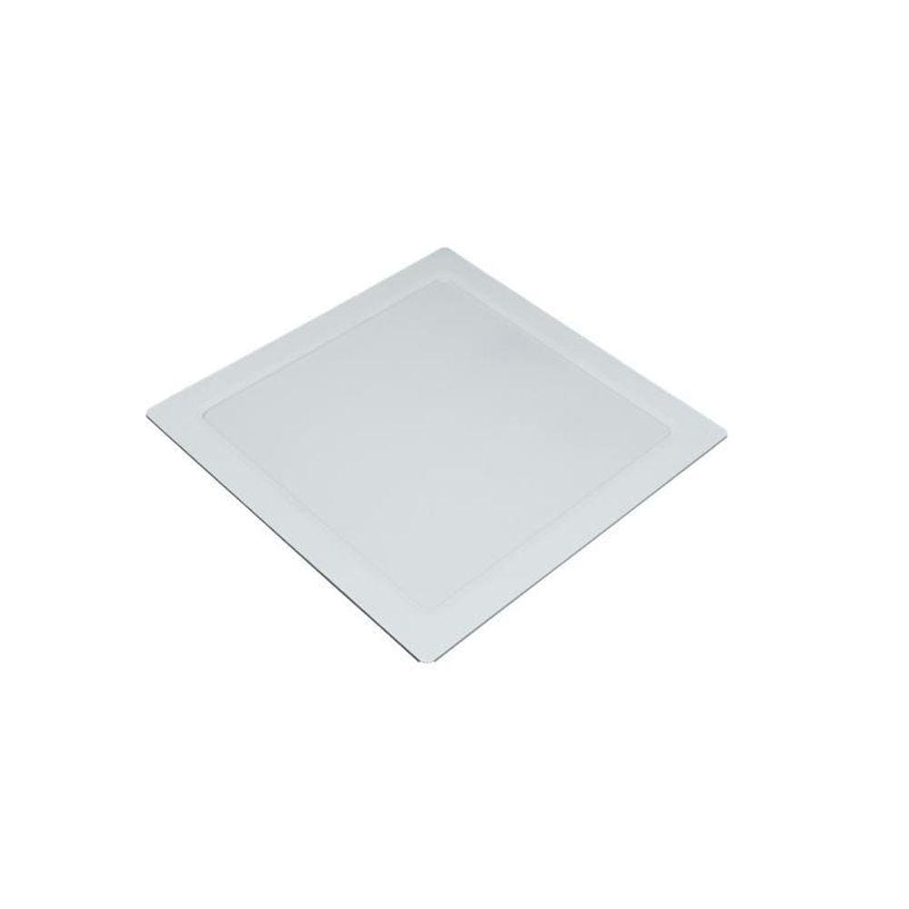 Kit 02 Painel Plafon Led Embutir Quadrado 298Mm 20W Branco