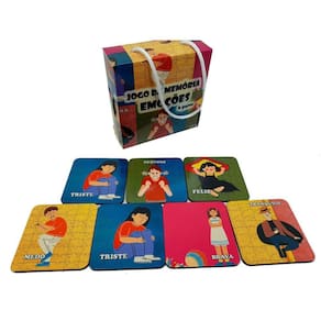 Jogo Da Memória Emoções 6 Pares Para Autistas