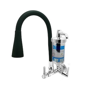 Torneira Filtro Conic Preta Com Copo Metal C29 Parede