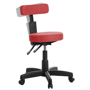 Cadeira Mocho Ergonômica Estética Clinica Rce Cor Vermelho