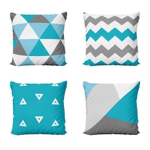 Almofadas Decorativas Azul Para Sofá 40X40 - Novadecora