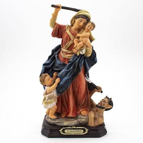 Imagem Nossa Senhora Da Defesa Importada Resina 21 Cm