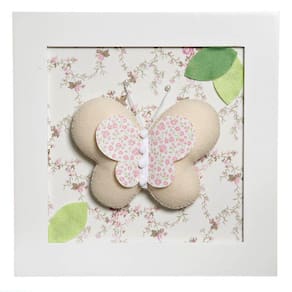 Quadro Decorativo Borboleta Quarto Bebê Infantil Menina