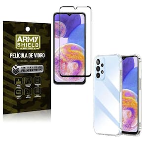Capinha Samsung A23 5G Anti Shock + Película De Vidro 3D