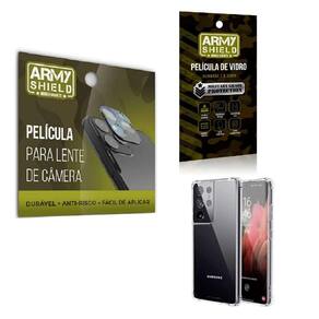 Película De Câmera E Tela Samsung S21 Ultra E Capa Antishock
