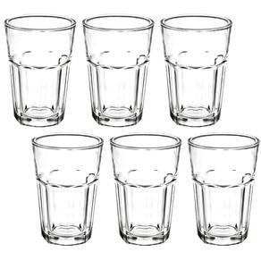 Conjunto 6 Copos De Vidro Casual 360Ml Class Home