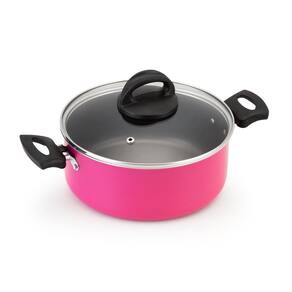 Caçarola Avulsa Antiaderente Tampa Vidro N18 1,9 Litros Rosa