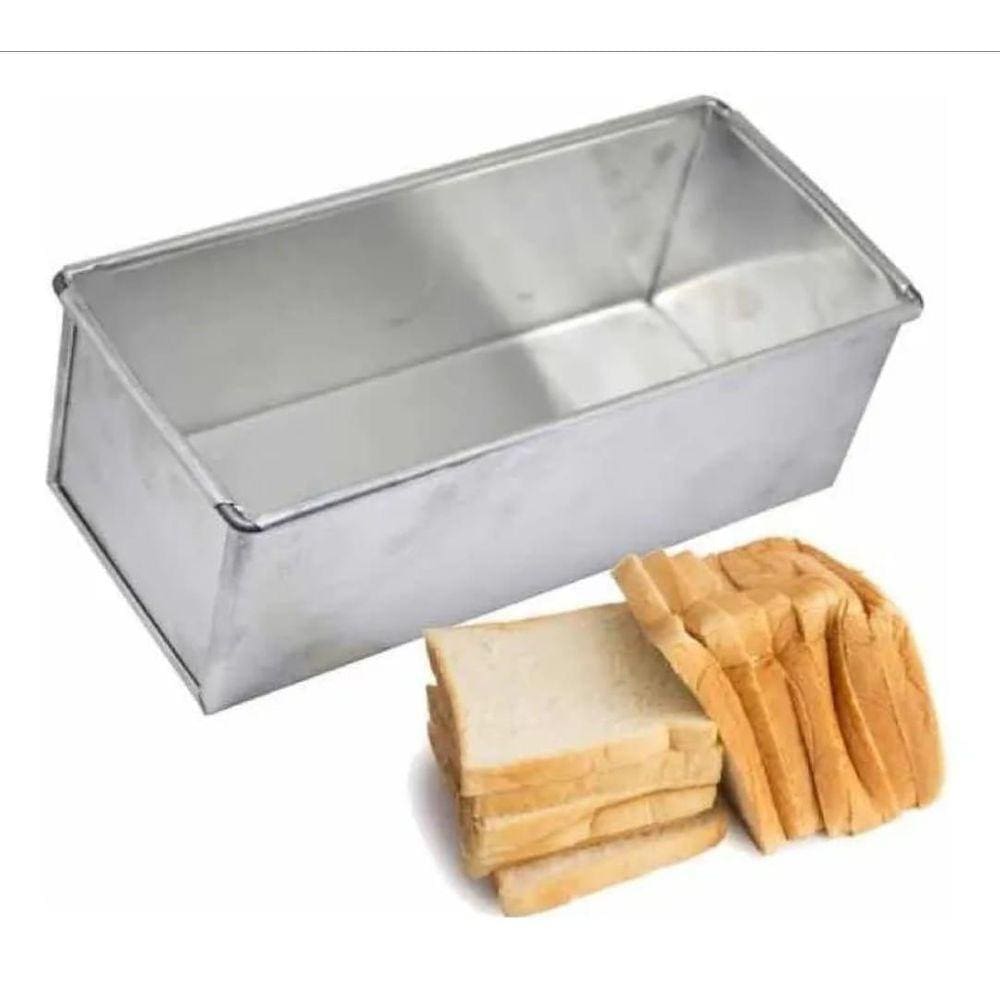 Forma Para Pão De Forma Com Tampa Kit 5 Pçs 30X10X10