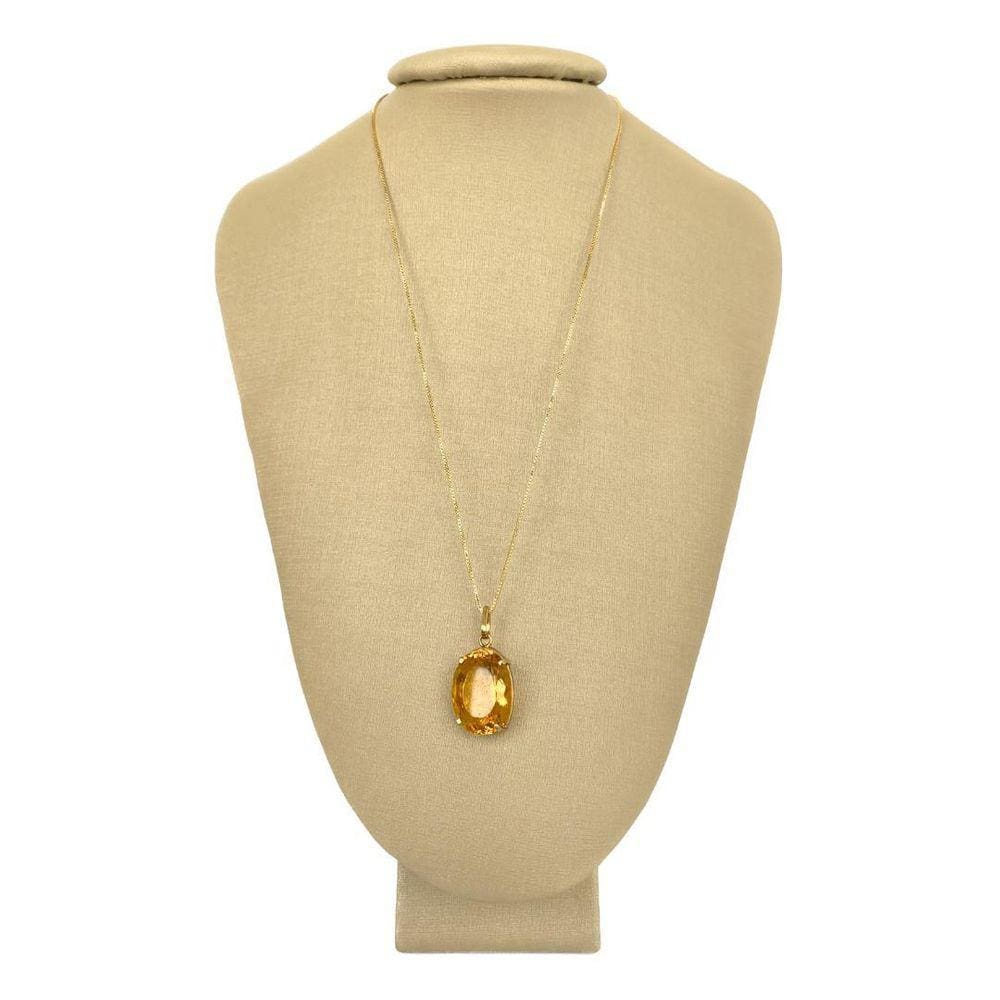 Pingente Prata + Ouro Citrino Incrível - P Vecchio