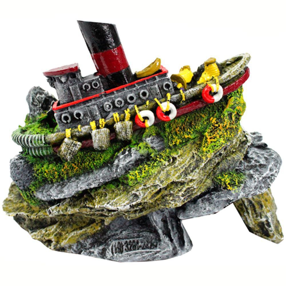 Enfeite Para Aquário - Barco Japonês B17