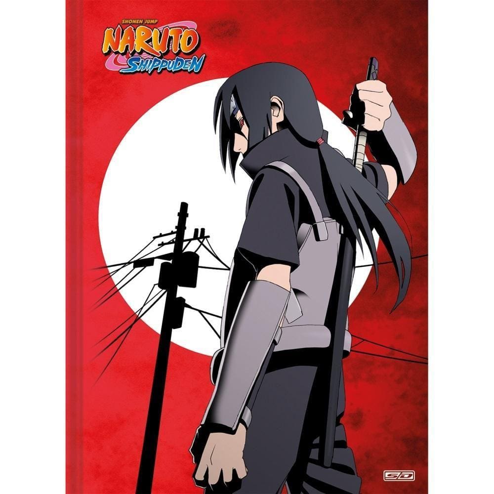 Kit 2 Cadernos Naruto Shippuden Brochurinha + Desenho Naruto em