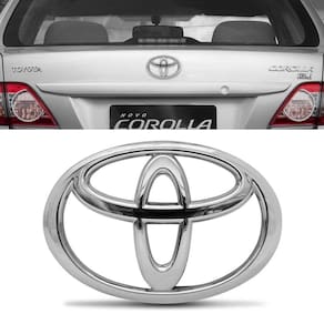Emblema Porta Malas Toyota Corolla 2009 Até 2017 Cromado