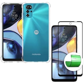 Capa Capinha + Película 9D Cerâmica Moto G22