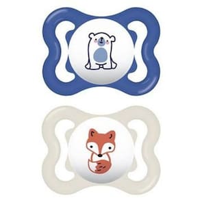 Chupeta Supreme - 0-6 Meses Azul - Embalagem Dupla - Mam