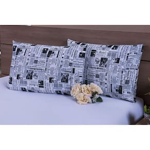 Jogo Lençol Solteiro King 2 Peças 40Cm Altura 150 Fios 002