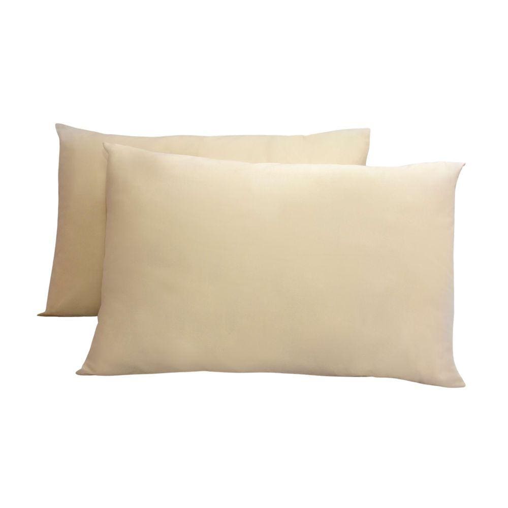 Kit 2 Fronhas King 50X90 100% Algodão 200 Fios Bainha Caqui