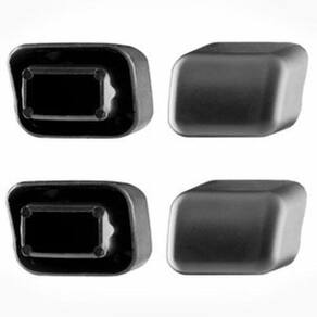 4 Ponteiras Acabamento De Barras De Aço Thule 30661 Preto Especifico