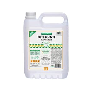 Kit 2X: Detergente De Capim Limão Biodegradável Bioz 5L