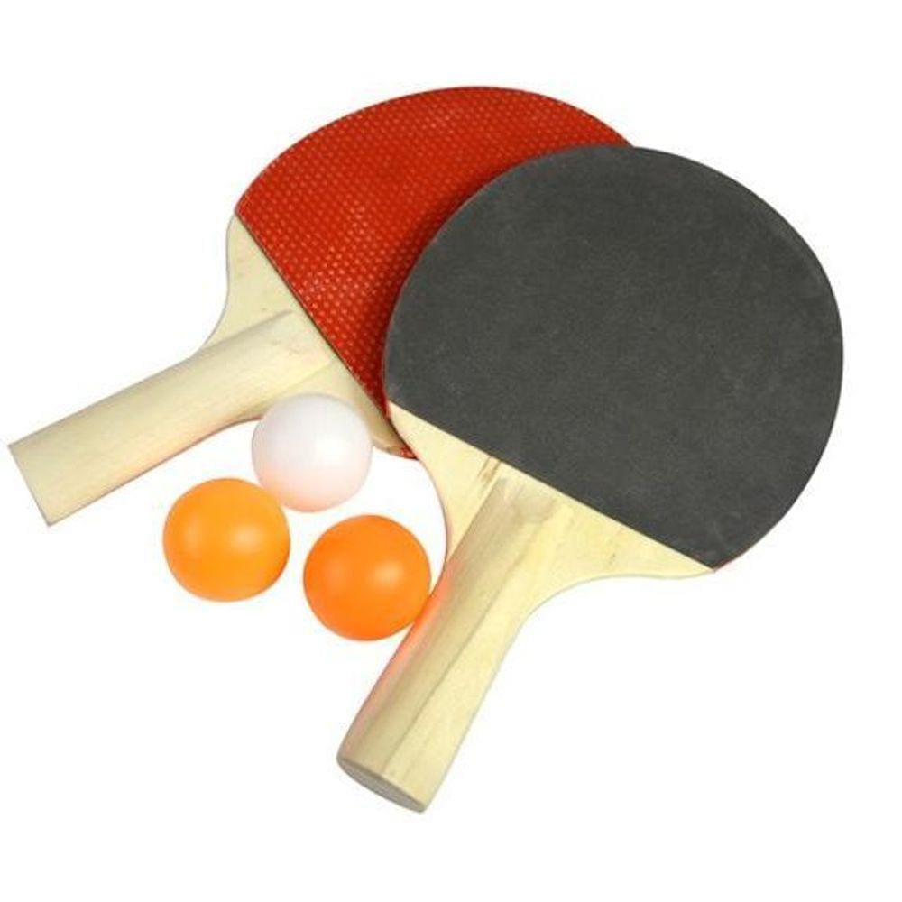 Kit Ping Pong Tênis De Mesa 2 Raquetes 3 Bolas Toys & Toys