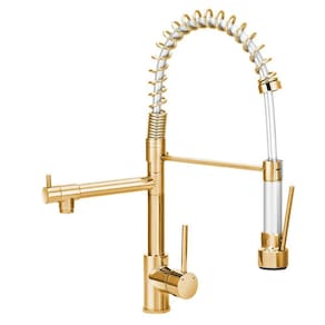 Torneira Cozinha Gourmet Monocomando Gold Dourada Ouro 50 Cm