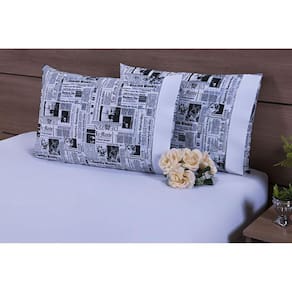 Jogo Lençol 3 Peças Cama Viúva 1,88M X 1,28M X 30Alt Percal
