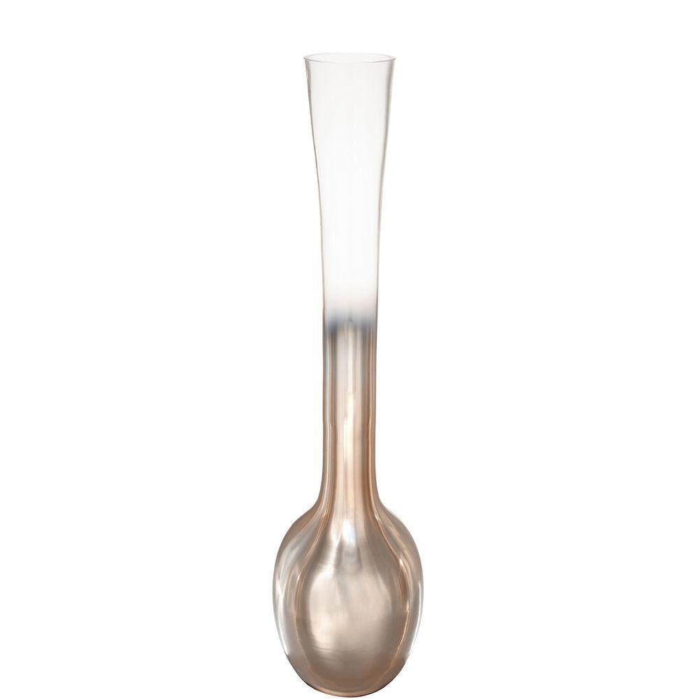 Vaso De Vidro Dourado 40Cm