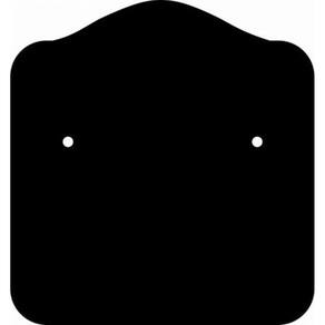 Etiqueta Brinco Bijuteria Jóia Fix Nº53 31X33Mm C/100 Preto