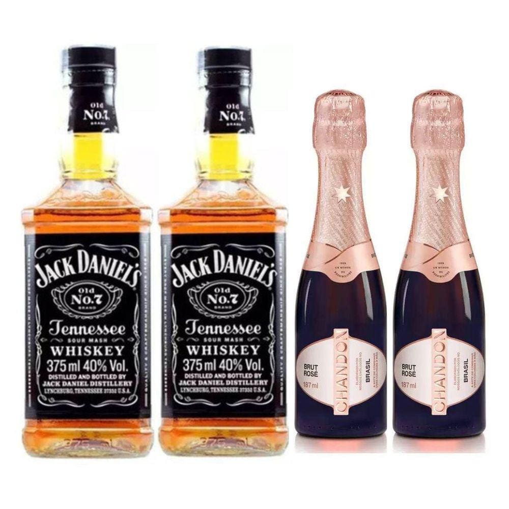 Kit Presente Padrinhos Jack Daniel`S 375Ml / Chandon Baby