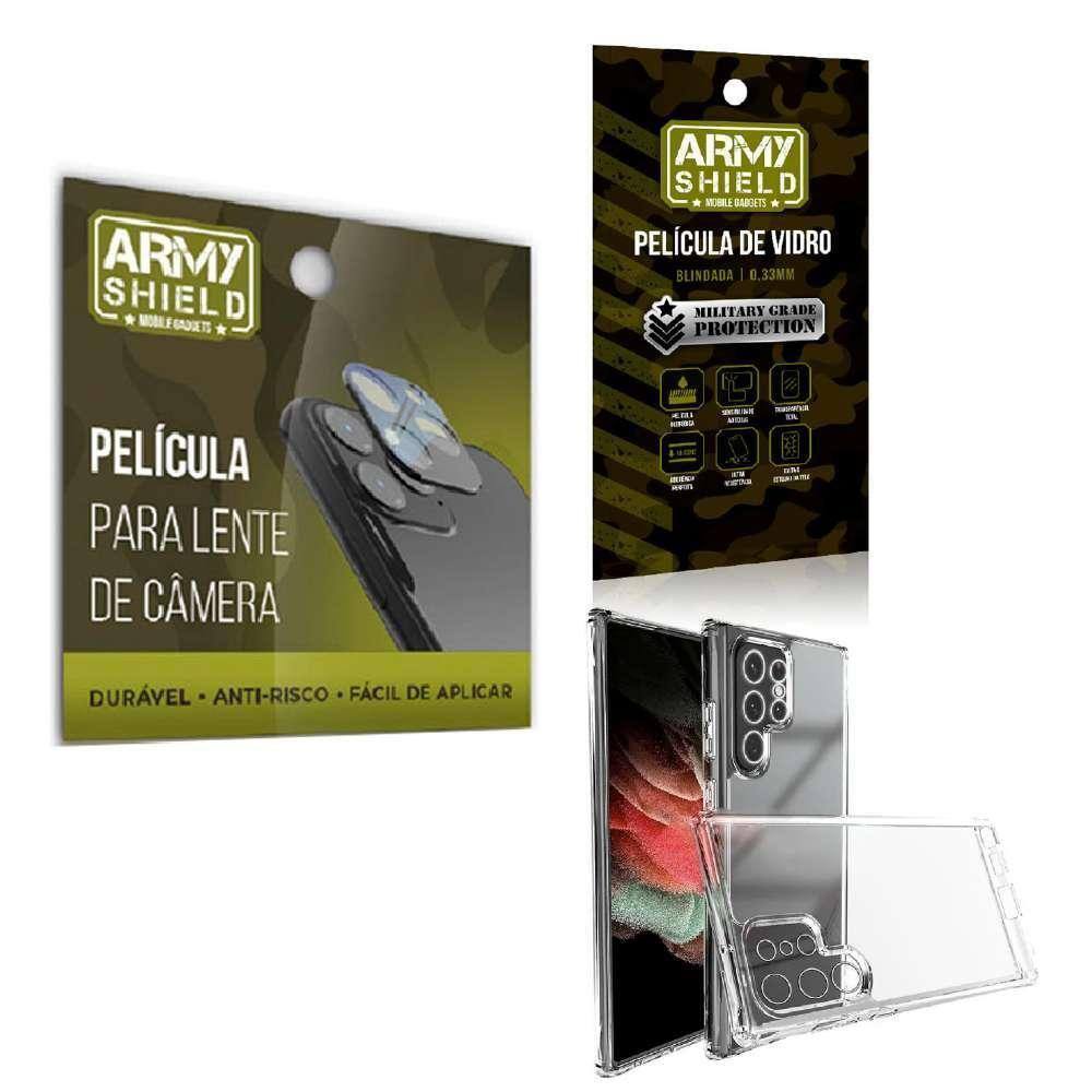 Película De Câmera E Tela Samsung S22 Ultra E Capa Antishock