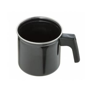 Caneca Esmaltada Preta 750Ml Para Todos Tipos De Fogões