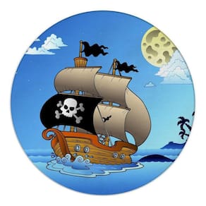 Painel Redondo 3D Sublimado Pirata Frd-5167
