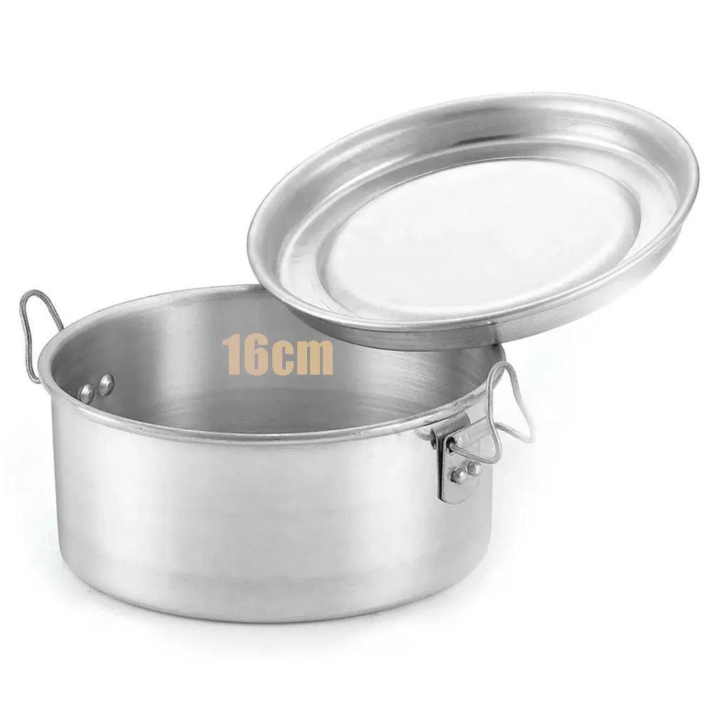 Marmita Alumínio Grande Redonda Nº 16 Com Trava 1200Ml