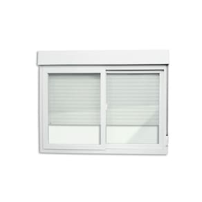 Janela de PVC Integrada 120x200cm 2 Folhas com Vidro Liso ITEC Brimak Branco