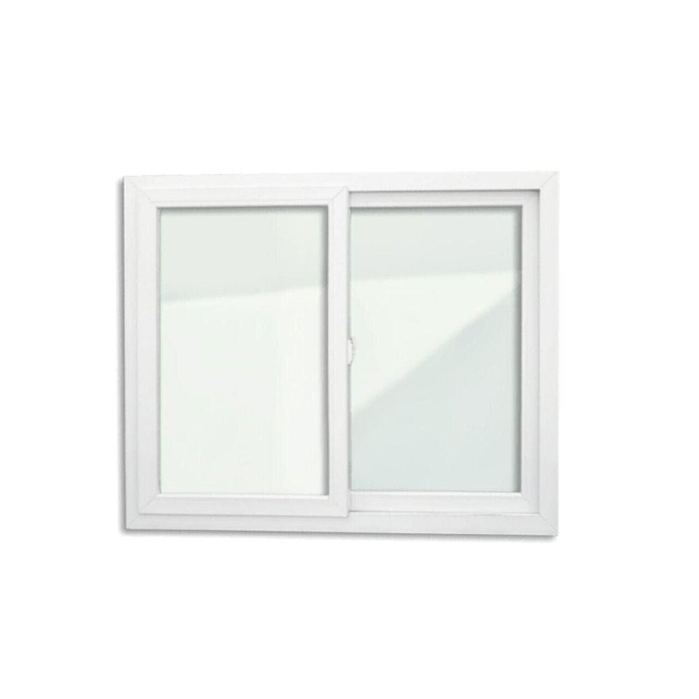 Janela de PVC 100x200cm 2 Folhas com Vidro Liso ITEC Brimak Branco