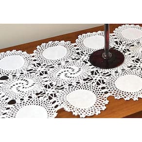 Caminho De Crochê Linha Cléa 1,55M - Branco