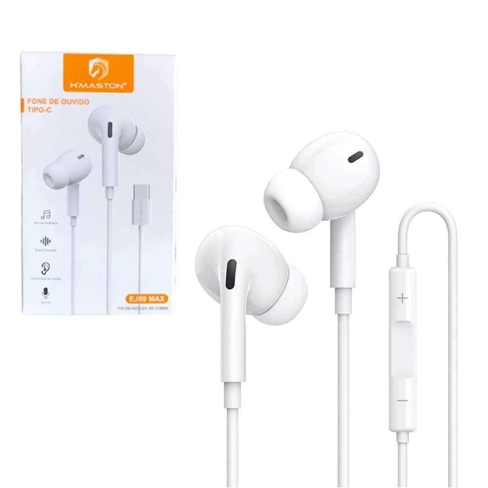Fone De Ouvido Tipoc Intra-Auricular Com Fio Bluetooth Ej89