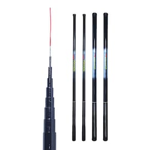 Kit 4 Varas Telescópica Pesca Leve Way Fishing Pentium 1,80m 2,30m 3,20m e 4,10m