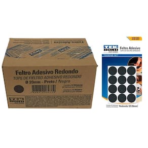 Cx 288 Feltro Protetor Adesivo Pé Sofá Cadeira Mesa Tekbond